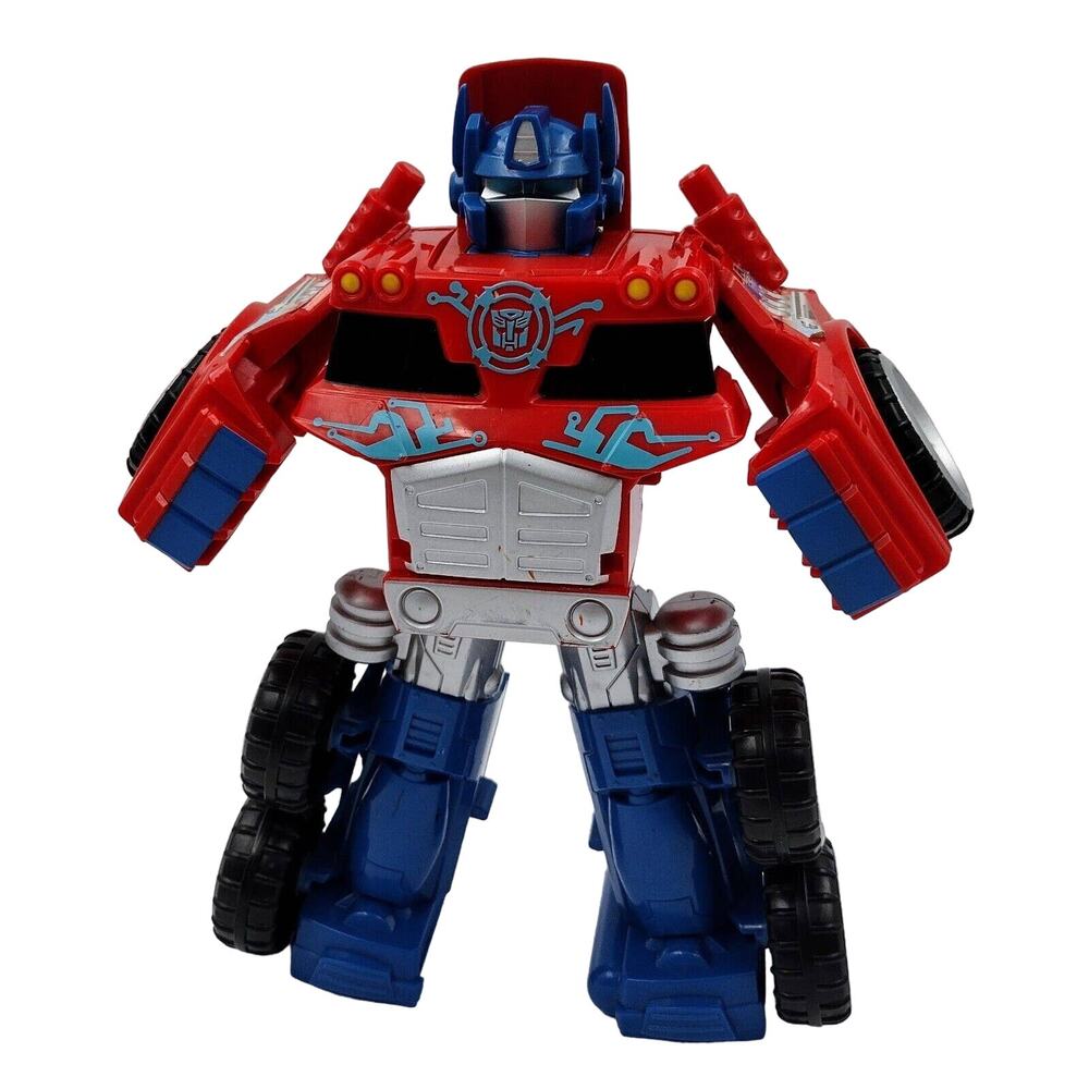 Transformers Playskool Heroes Rescue Bots Optimus Prime Rescue Trailer Semi